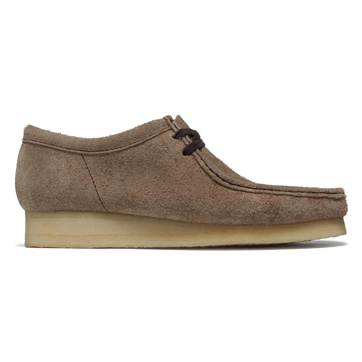 Clarks Wallabee Shoes - Wolf Suede Flex Action