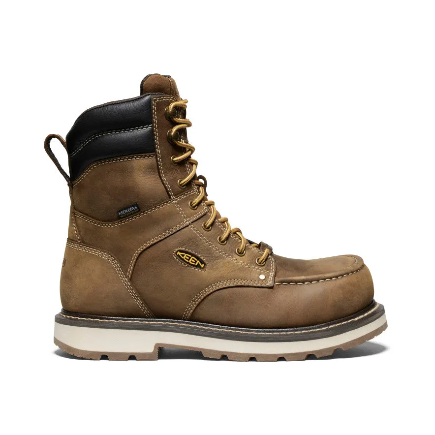 Foot Support Men's Cincinnati 8" Waterproof 90?? Heel Boot (Carbon Toe)  |  Belgian/Sandshell