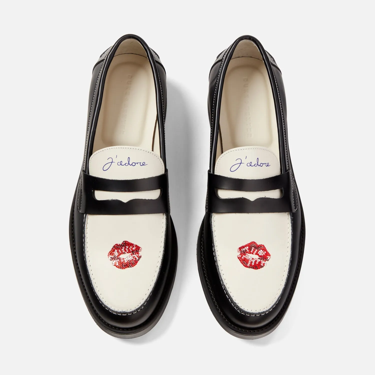 Mom Fit Wilde Swarovski Crystals Kiss Penny Loafer - Men's