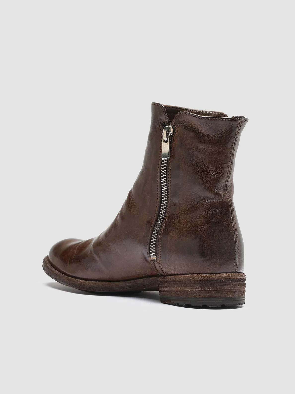 Body Align Rapid pace LEXIKON 097 - Brown Leather Booties