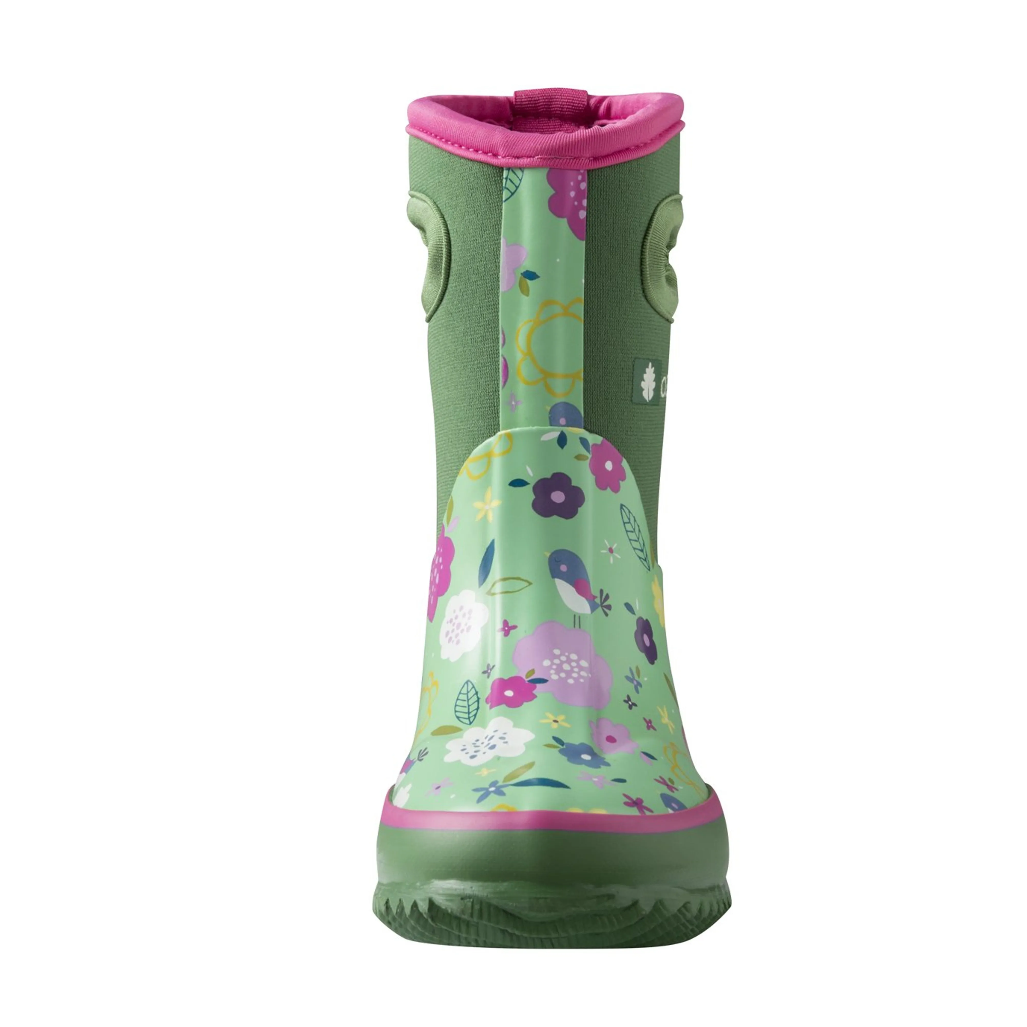 Reliable Weather Comfort Green Floral Neoprene Rain/Snow Boots