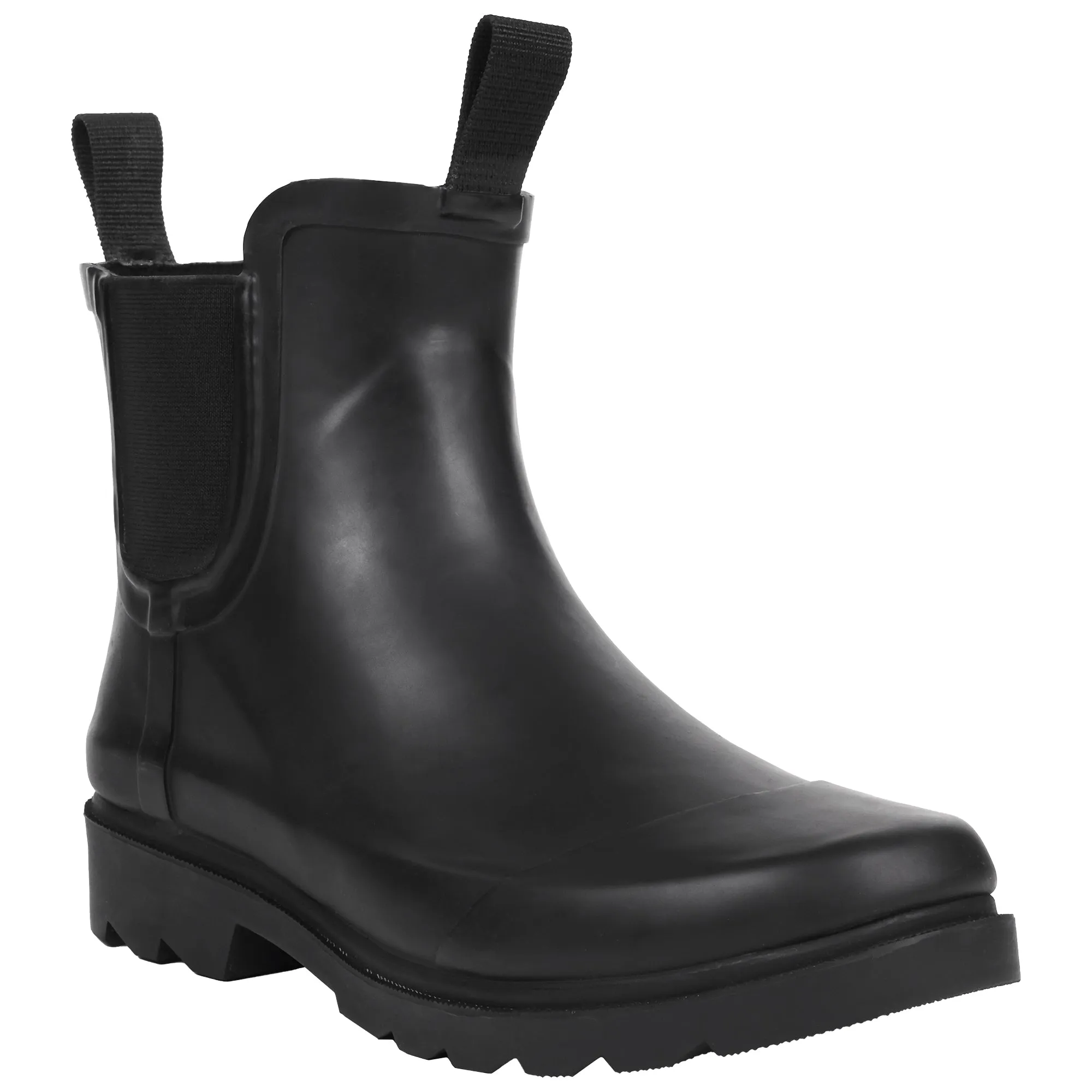 Ladies Matte Rain Boot with Contrasting Toe Cap Walk Comfort