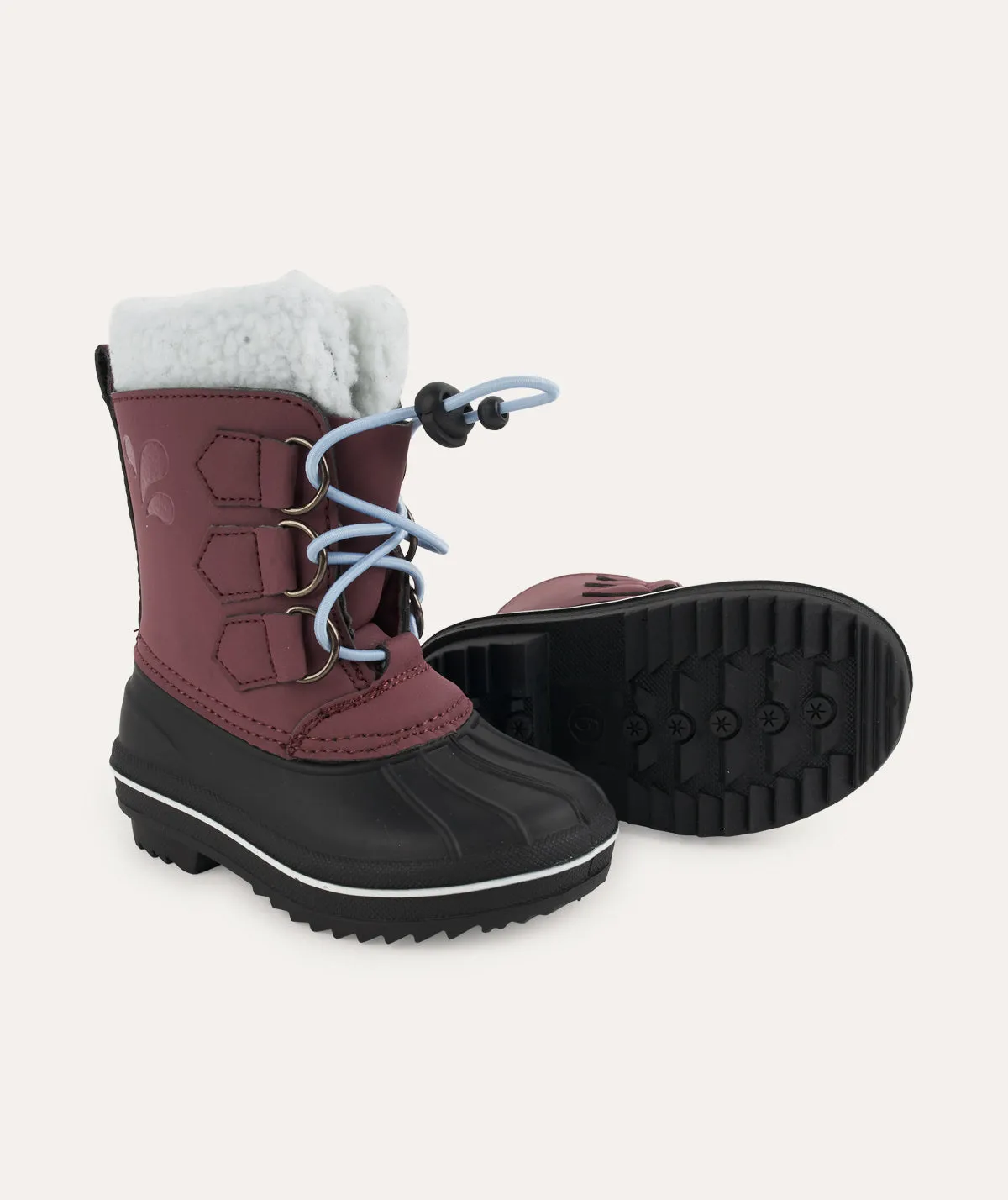 Snowdrift Snowboots - Burgundy waterproof