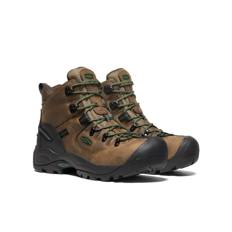 Men's Pittsburgh Energy 6" Waterproof Boot (Carbon Toe)  |  Cascade Brown/Greener Pastures Rock Terrain