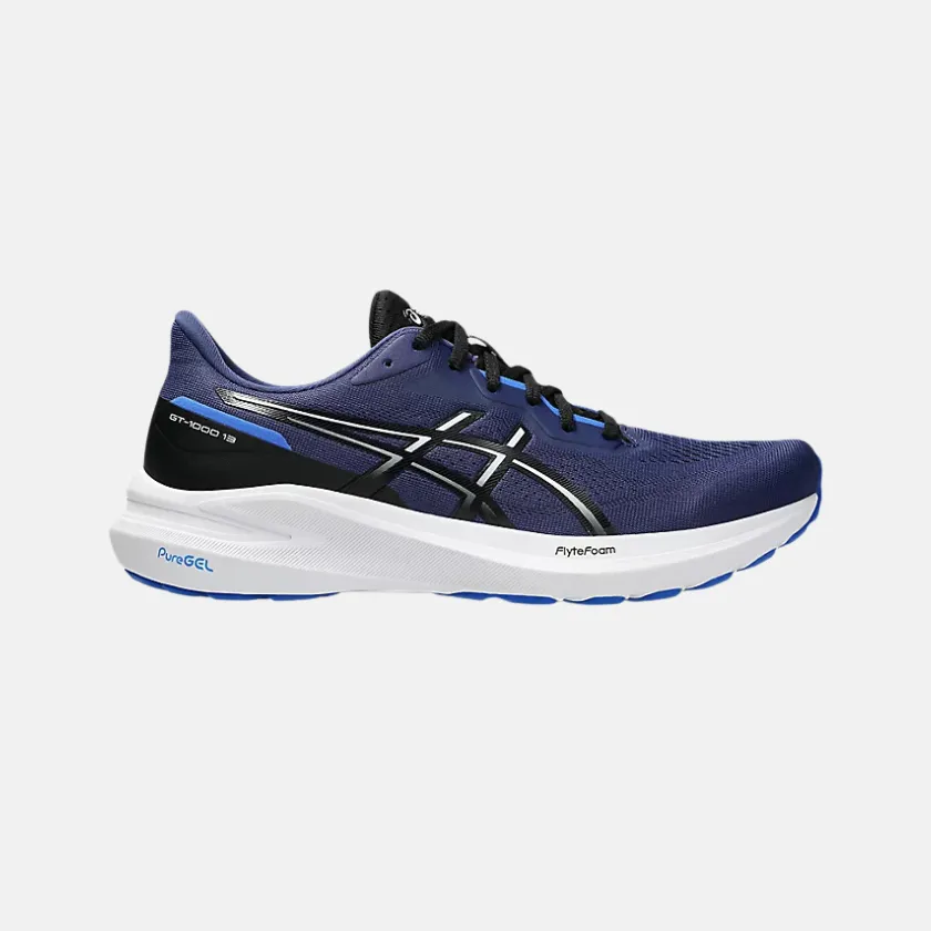 ventilated upper running shoes ASICS GT-1000? 13 Men's Running Shoes - Indigo Blue/White