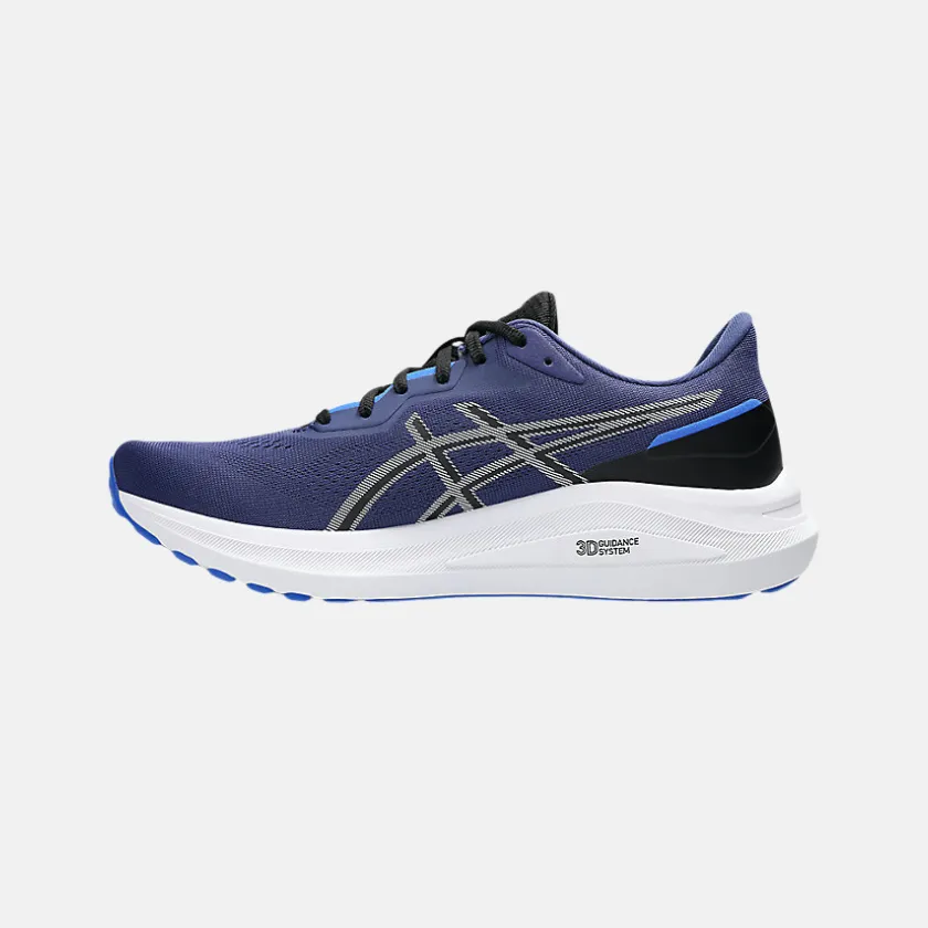 fun run running wear ASICS GT-1000? 13 Men's Running Shoes - Indigo Blue/White