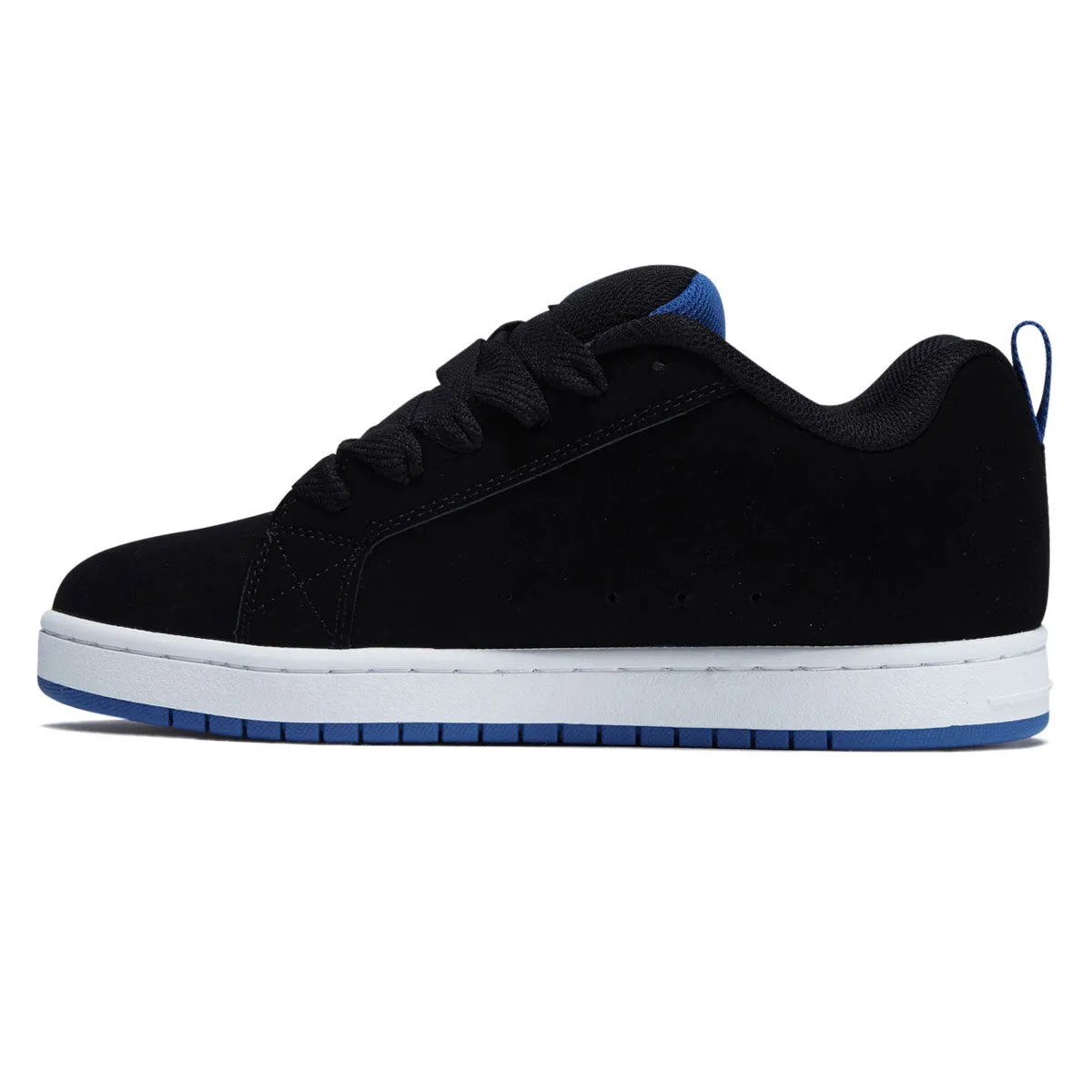 DC Court Graffik Shoes - Black/Blue Pro Skate Look