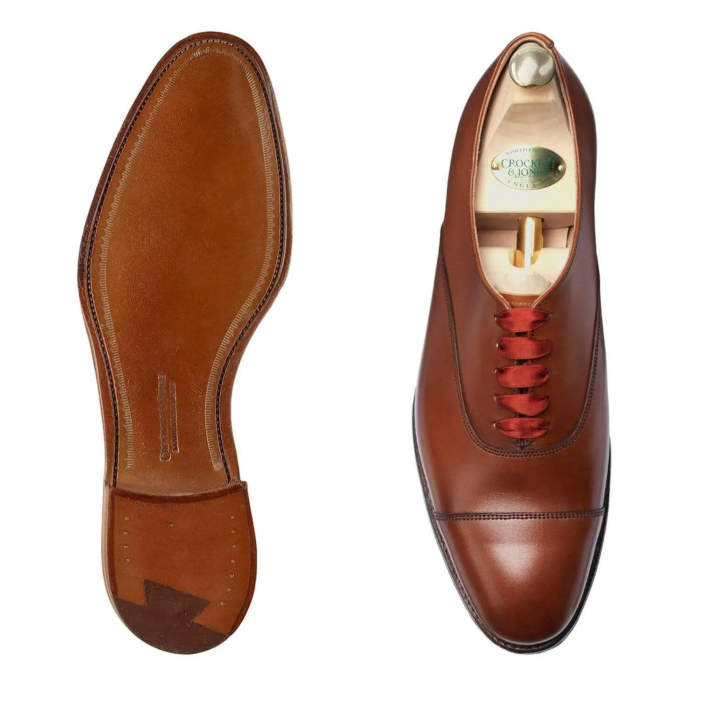 Florence Beechnut Burnished Calf Leather Finish