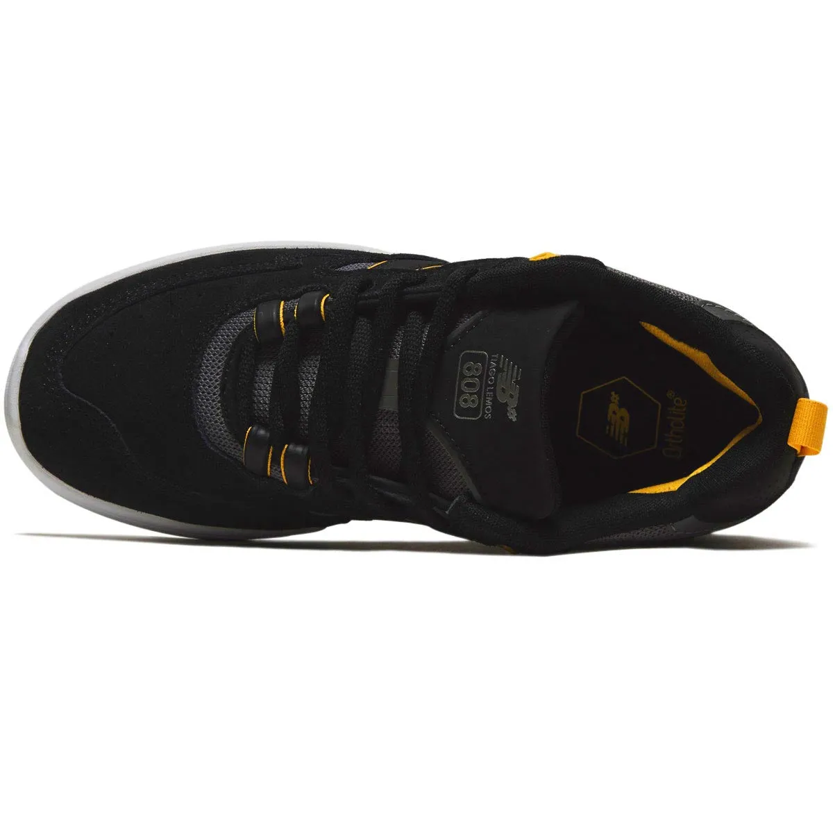 New Balance 808 Tiago Shoes - Black/Yellow Ollie Impact