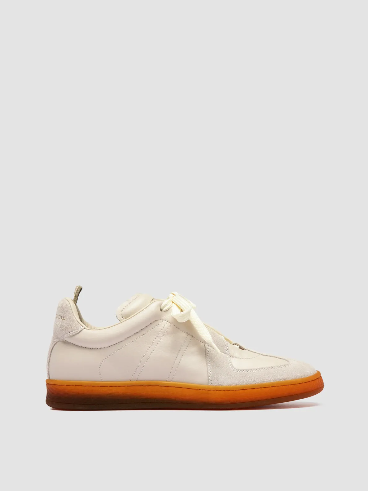 Step Light MILITIA 102 - White Leather and Suede Sneakers
