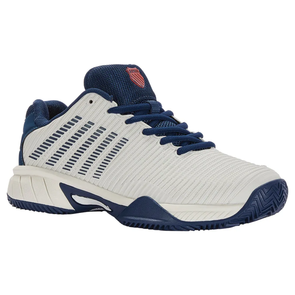 Sport Utility Stable base K-Swiss Hypercourt Express 2 HB Tennis Shoes (Junior) - Blanc/Blue Opal/Lollipop
