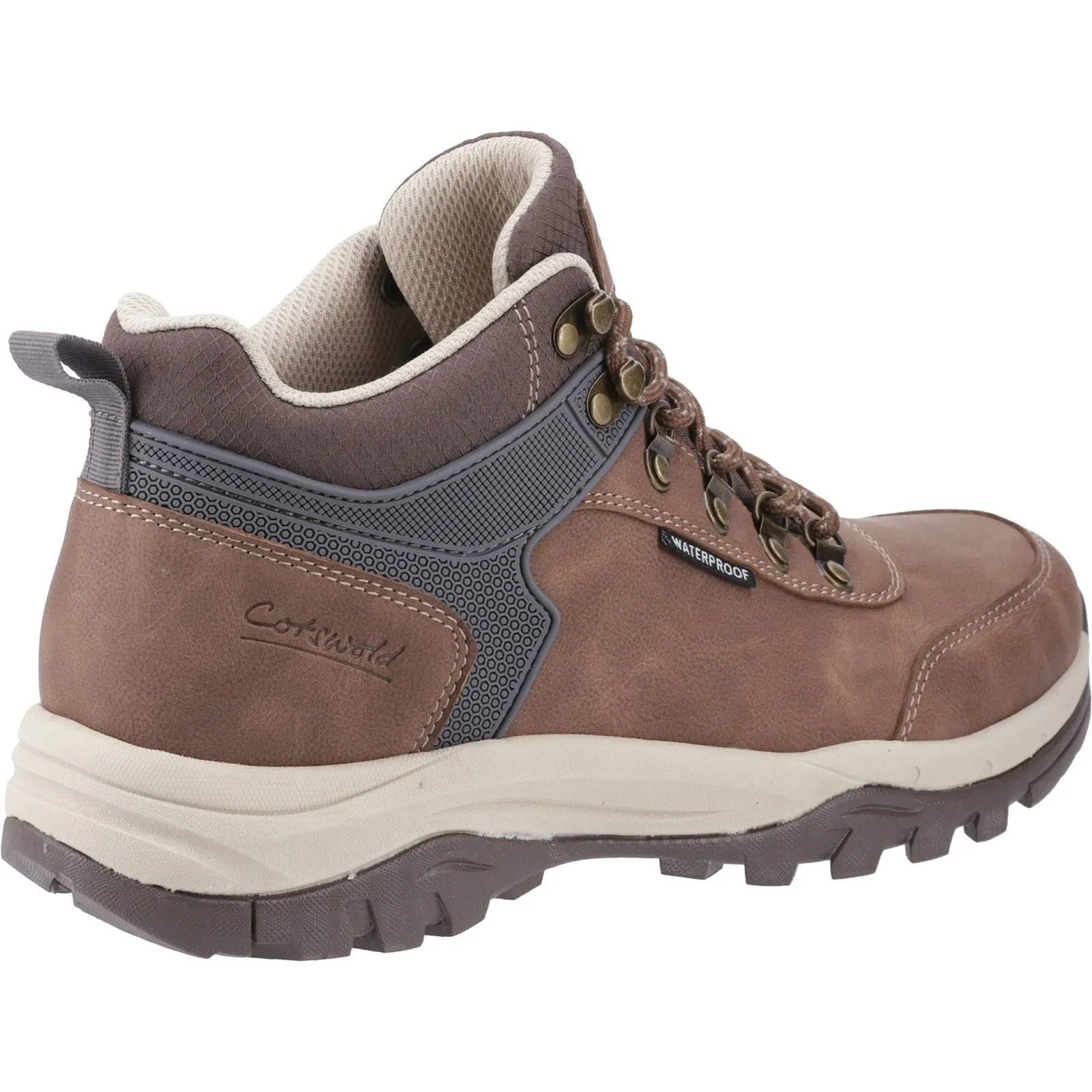 Adventure Ready Gear Cotswold Mens Overbury Hiking Boots Brown
