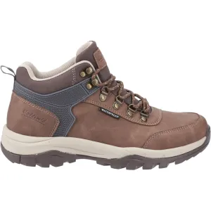 Cotswold Mens Overbury Hiking Boots Brown Extreme Walk Natural Grip