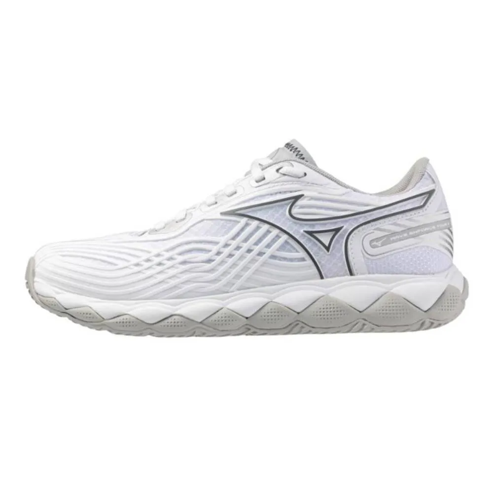 Mizuno Wave Enforce Tour 2 AC Women's Tennis Shoe (White/Silver) Beginner Runners