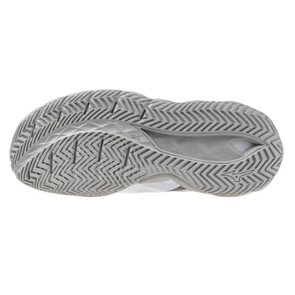 Zip Closure Mizuno Wave Enforce Tour 2 AC Women's Tennis Shoe (White/Silver)