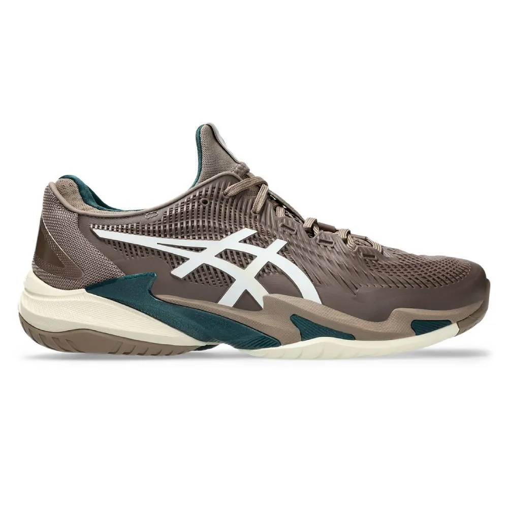 Asics Court FF 3 Men's Tennis Shoe (Taupe Grey/White) Fit Comfort