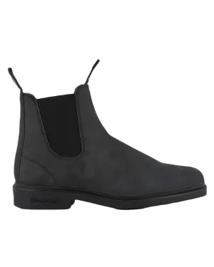 Blundstone 1308 Rustic Black Leather Chelsea Boots Flexible Fit