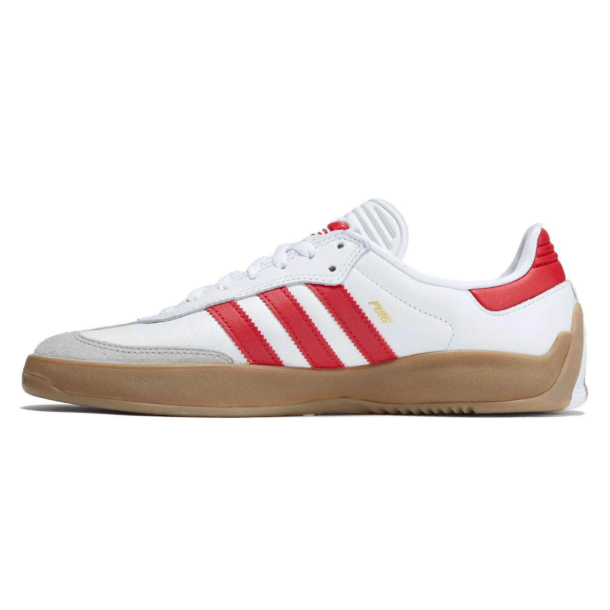 Daily Use Adidas Puig Samba Shoes - Ftwr White/Better Scarlet/Gum