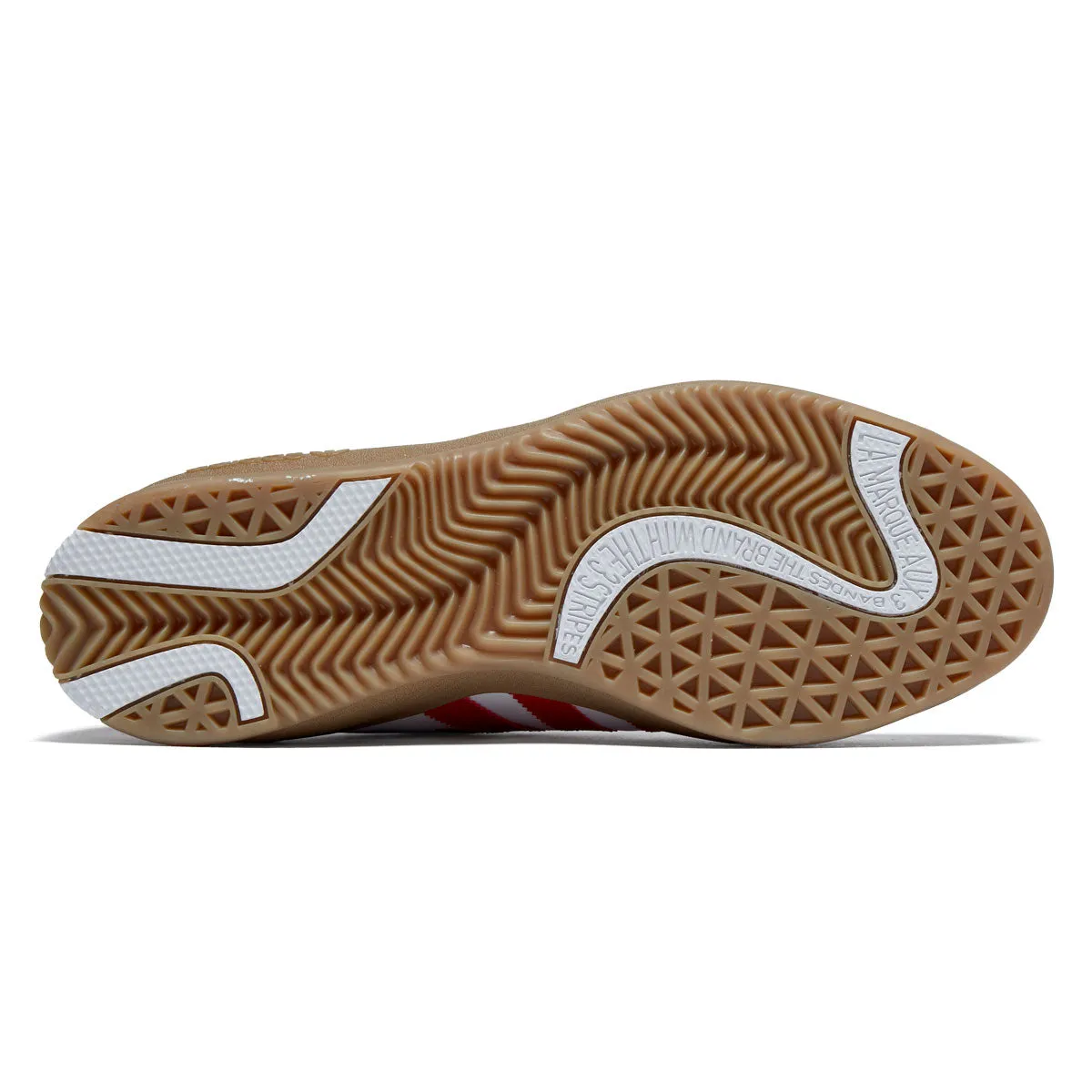 Skate Step Grip Technology Adidas Puig Samba Shoes - Ftwr White/Better Scarlet/Gum
