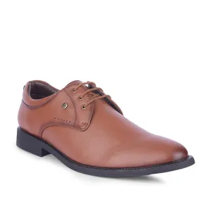 Durable Timeless Fit Healers Tan Formal Lacing Derby Shoes For Men SAGAR-16 By Liberty
