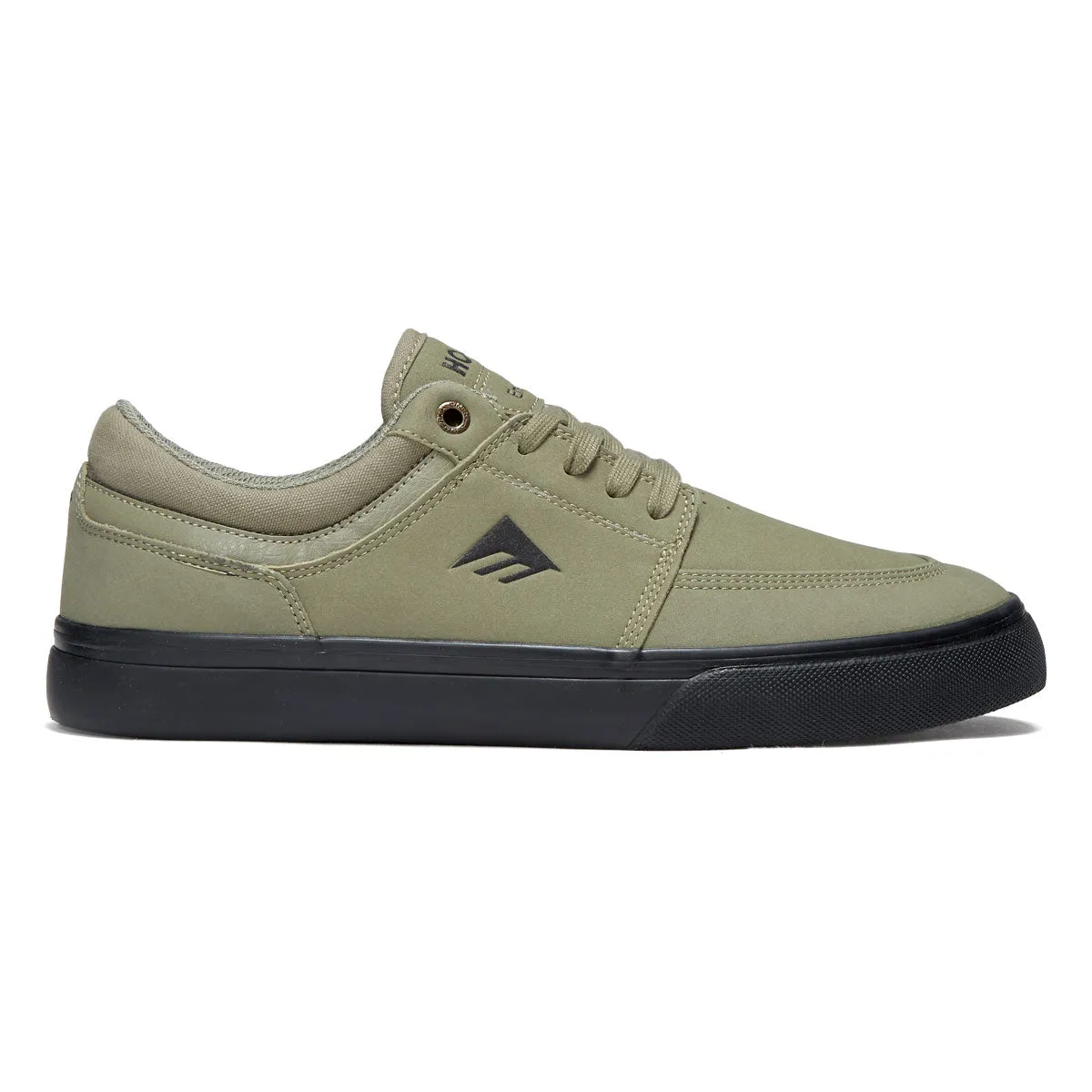 Snug Support Fit Emerica Hoban Shoes - Olive/Black