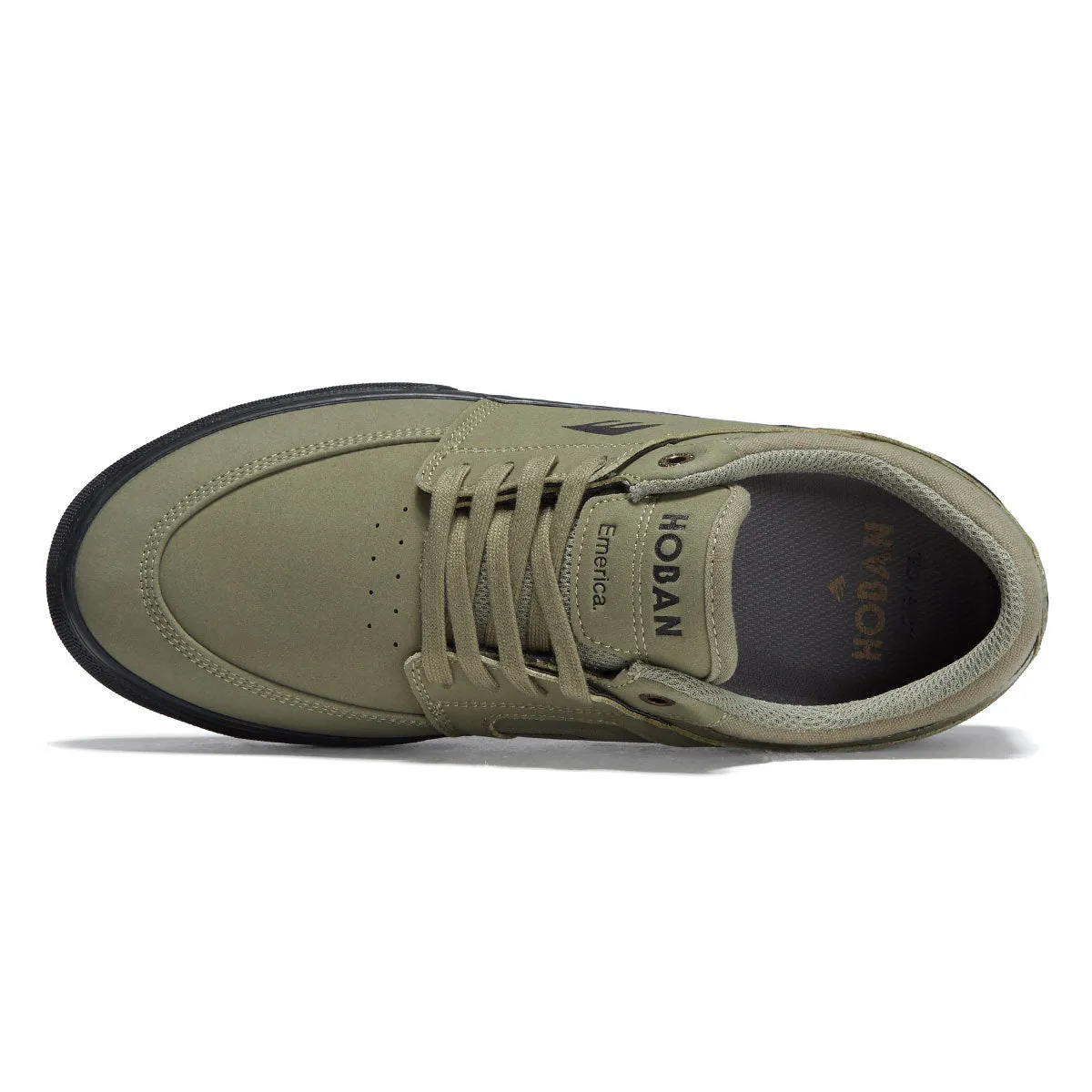 Soft Wear Responsive Emerica Hoban Shoes - Olive/Black