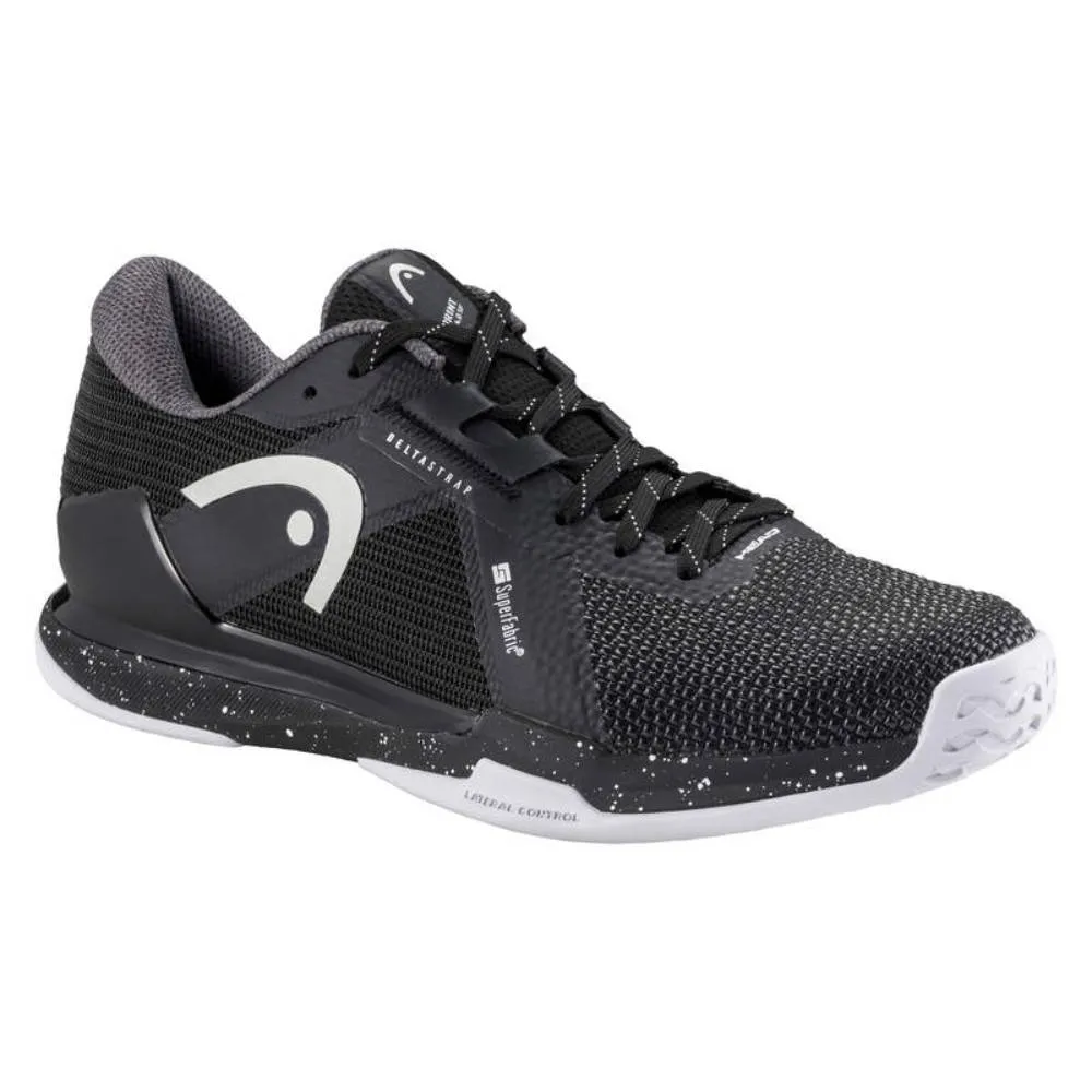 Head Sprint Pro 4.0 SF Men's Tennis Shoe (Black/White) Comfortable Foot Air Cushion