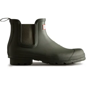 Hunter Mens Original Chelsea Boot Dark Olive Stormy Comfort Practical Foot Protection