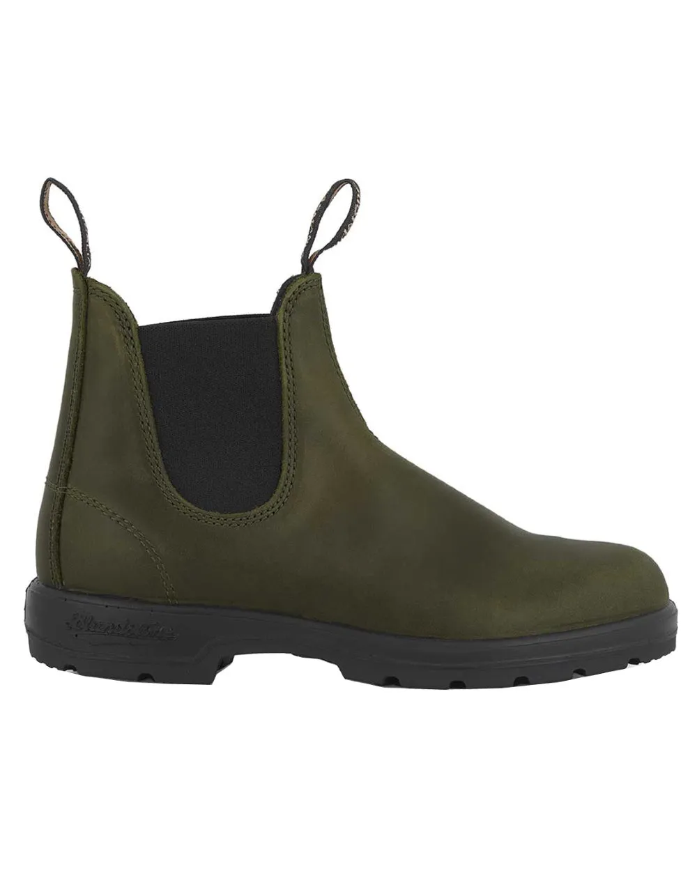 Blundstone 2052 Dark Green Leather Chelsea Boots Comfortable Walk
