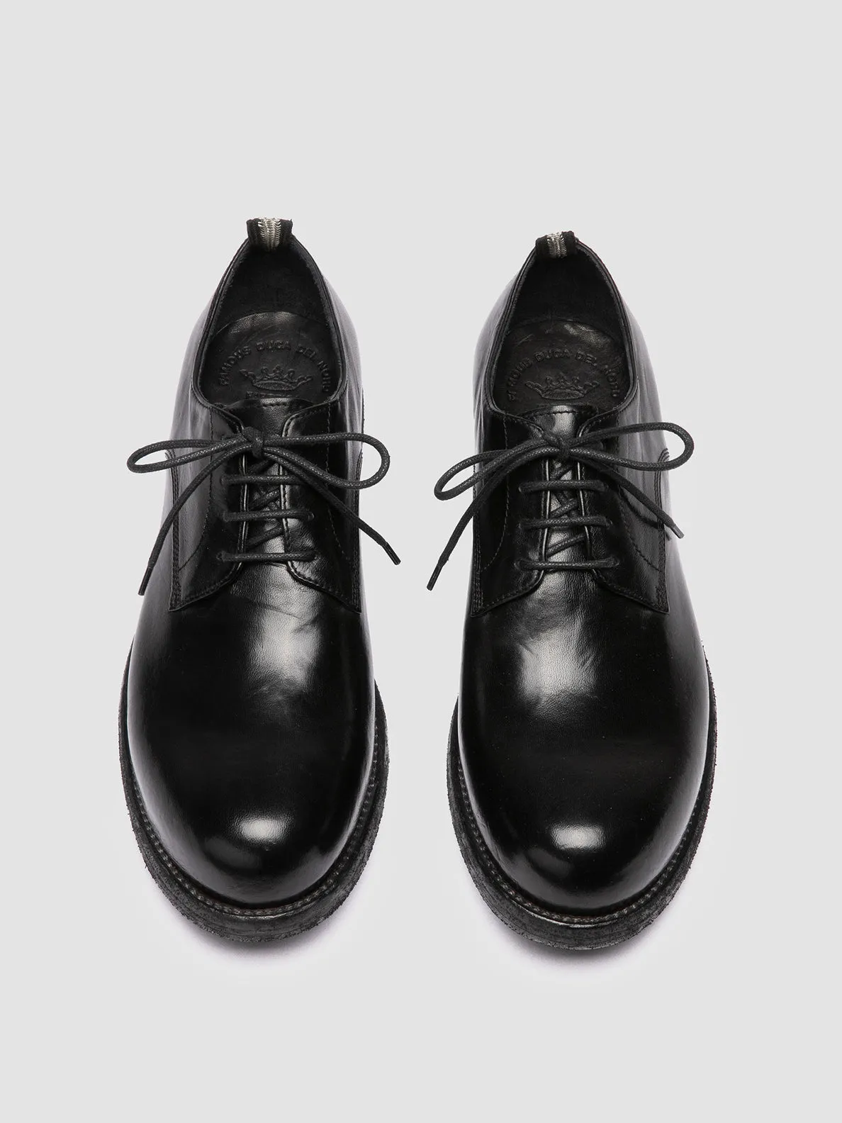 BULLA DD 101 - Black Leather Derby Shoes weekday wear Comfort Lined