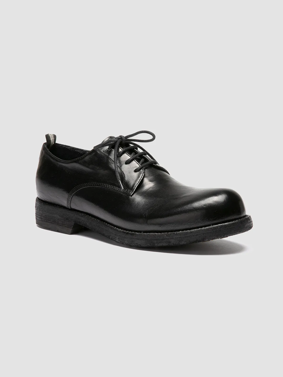 BULLA DD 101 - Black Leather Derby Shoes Durable Leather Timeless Work Look