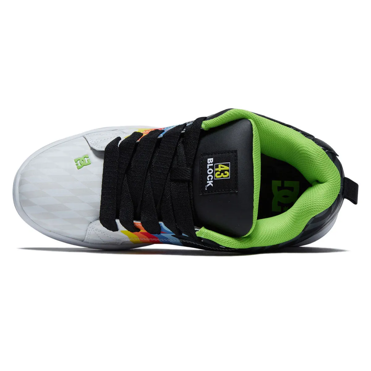 Bold Landing DC x 43i Court Graffik Shoes - Black/White/Multi