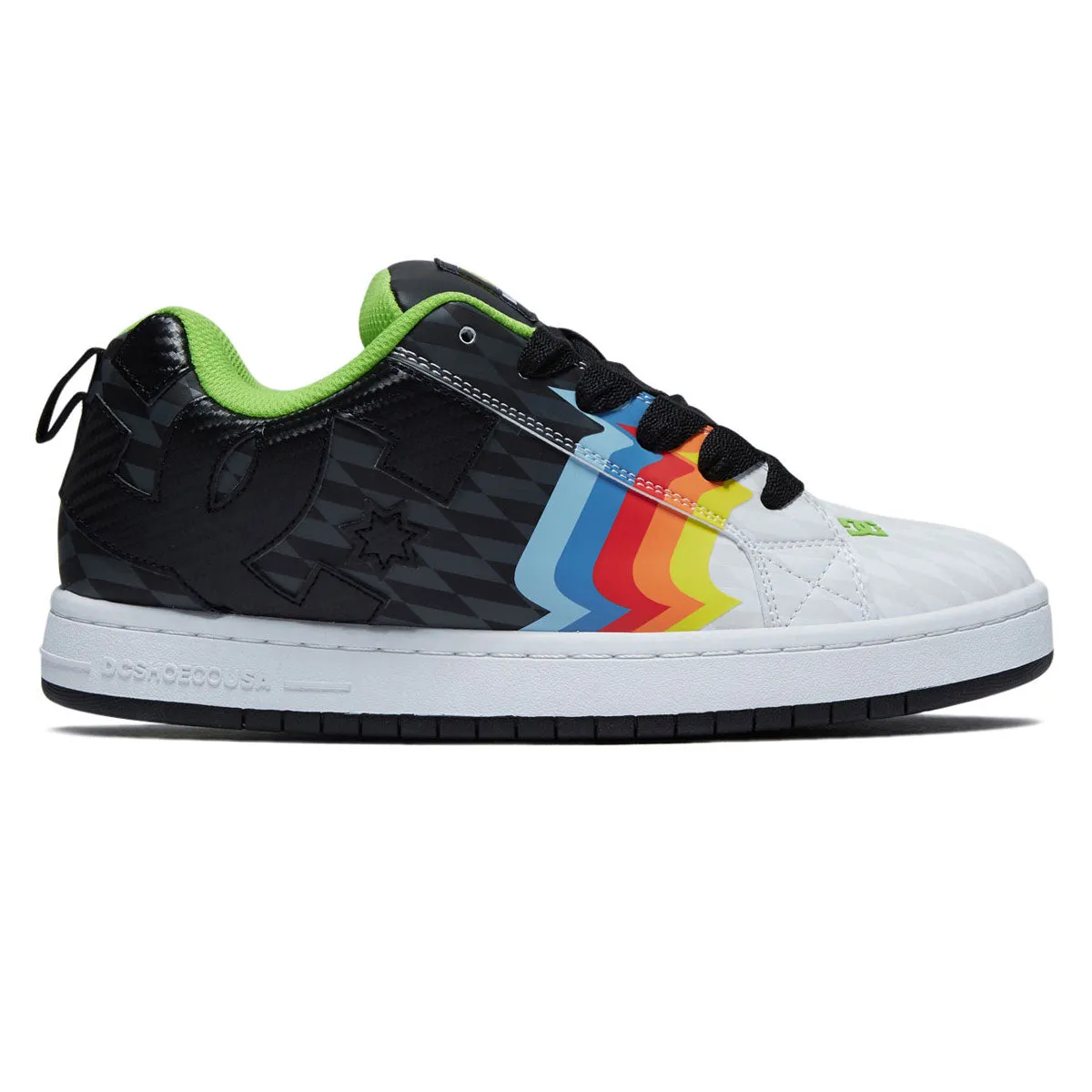 DC x 43i Court Graffik Shoes - Black/White/Multi Comfortable