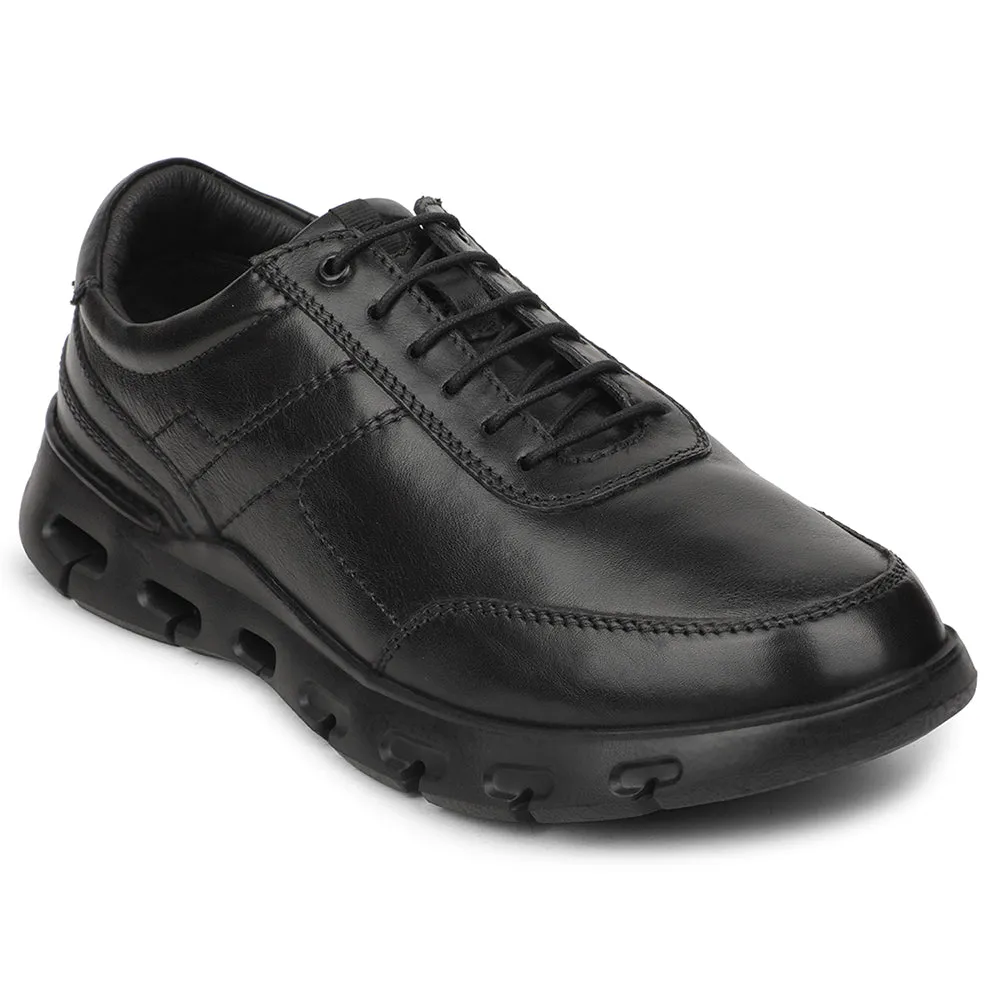 Refined Aesthetic Comfort Tread Healers Black Casual Formal Derby Shoes For Men ASF-1 By Liberty