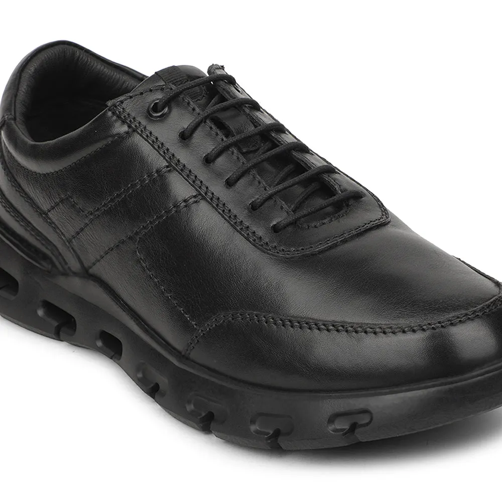 Smart Style Lightweight Office Style Healers Black Casual Formal Derby Shoes For Men ASF-1 By Liberty
