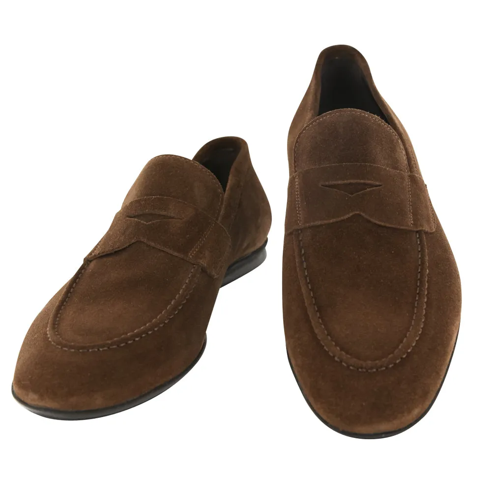 Fiori Di Lusso Caramel Brown Penny Loafers Travel Essential