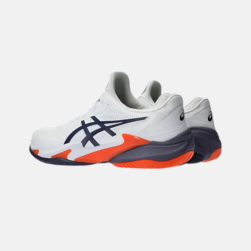 Breathable Upper Asics Court FF 3 Men's Tennis Shoes -White/Greyish Purple