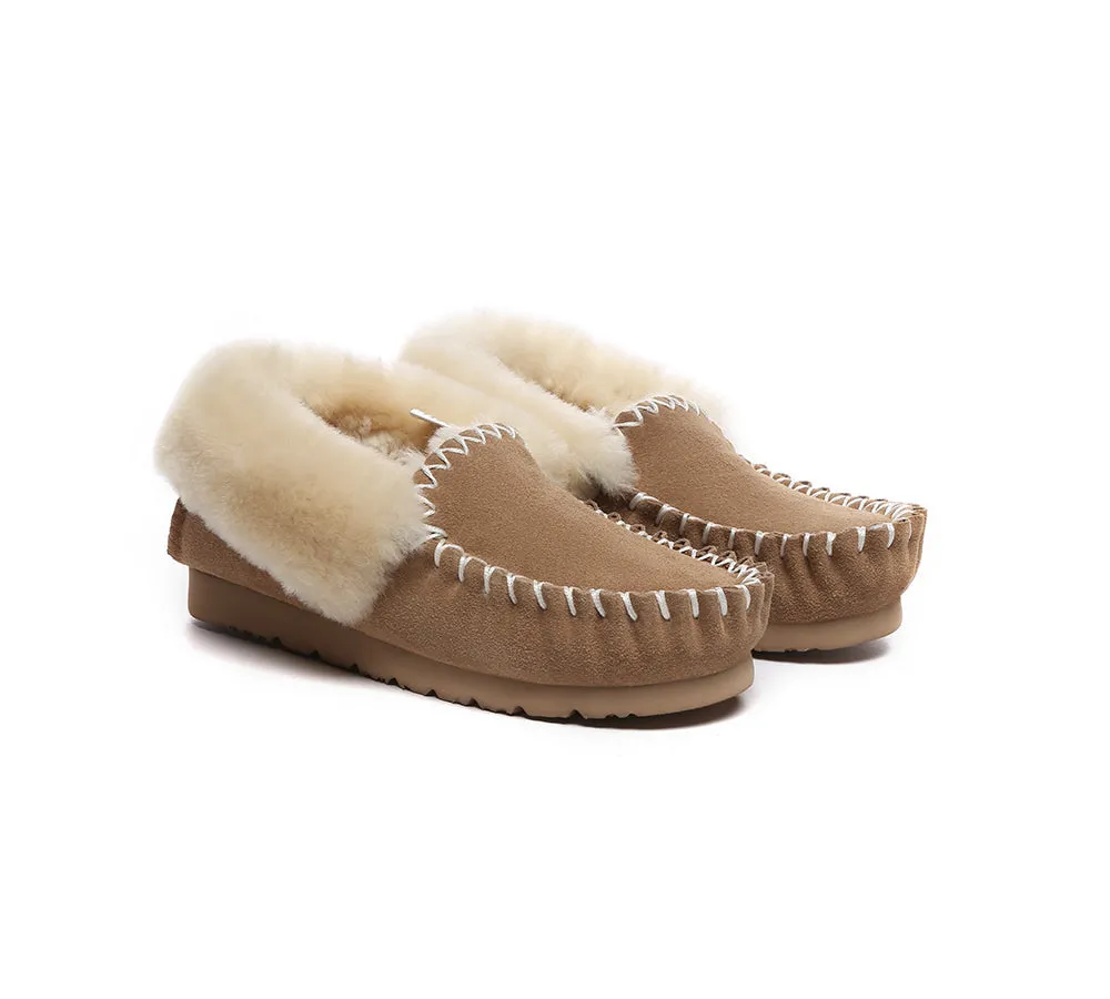 Everyday Fit EVERAU? UGG Slippers Sheepskin Wool Ankle Popo Moccasin