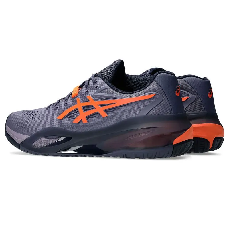 Asics Men's Gel Resolution X Purple and Orange Leg Long Rain Safe