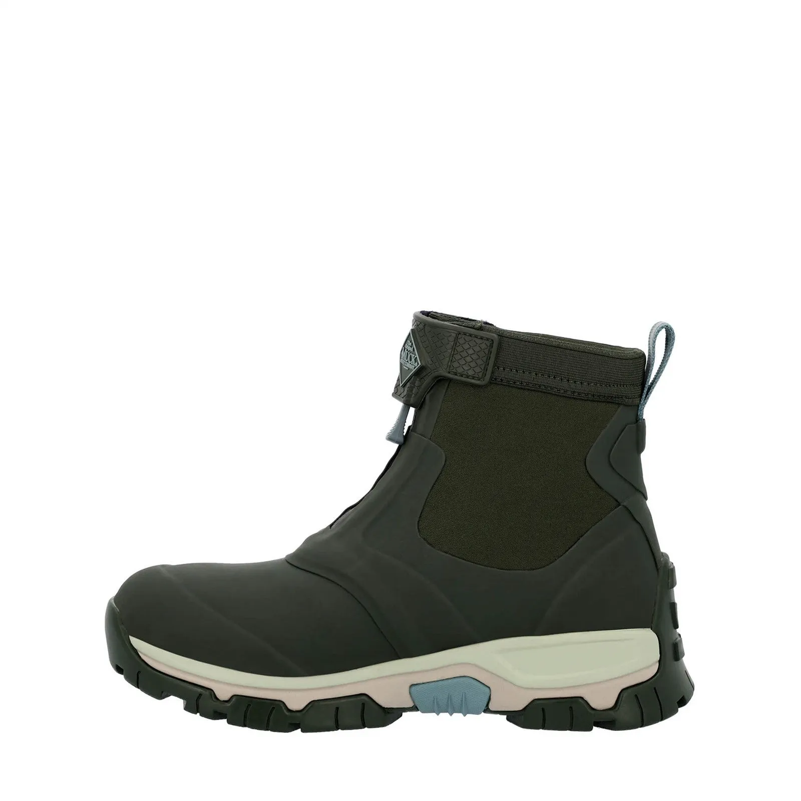Muck Boots Womens Apex Mid Zip Wellington Moss Cold Protection