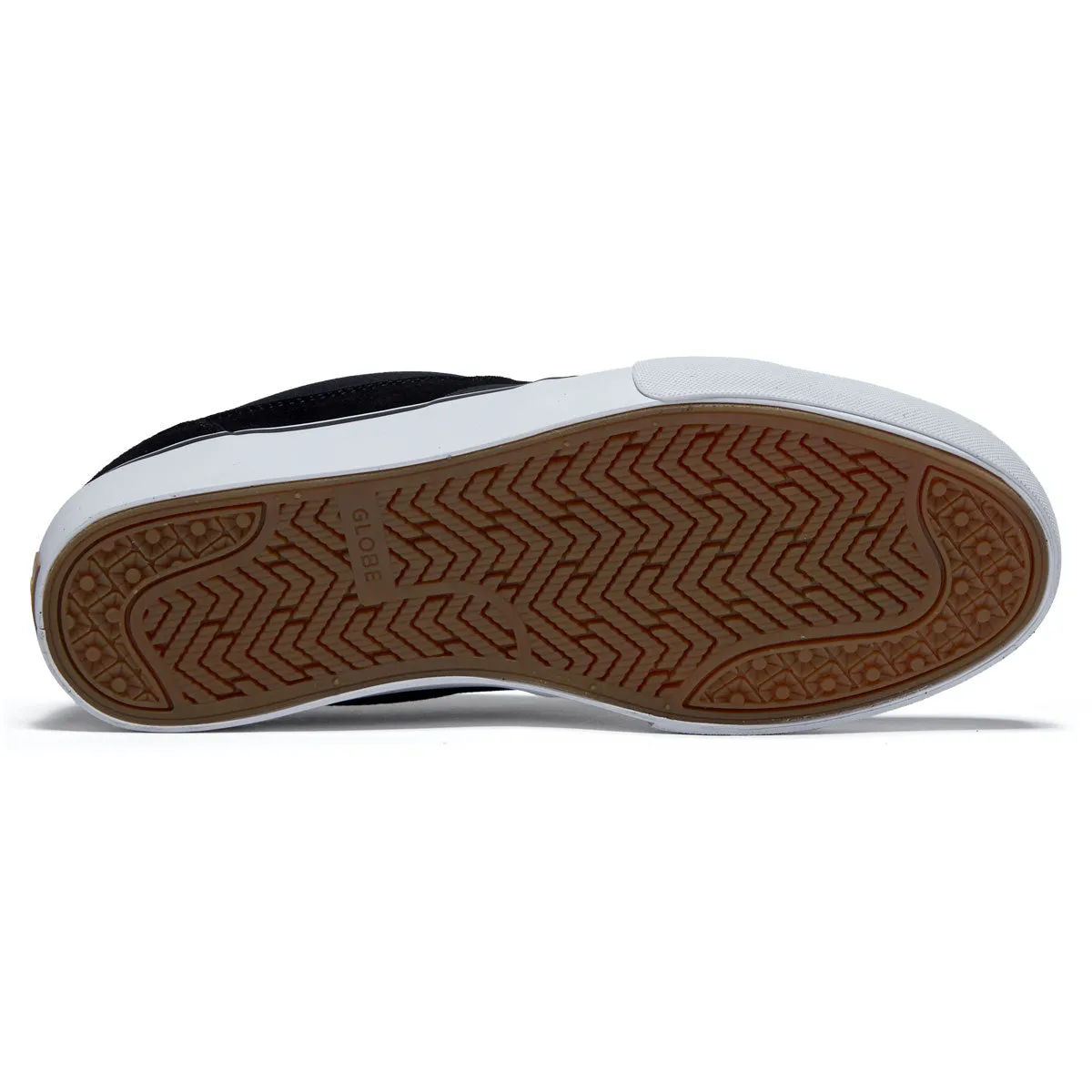 Universal Fit suede upper Globe Mahalo Plus Shoes - Black/Tan/White