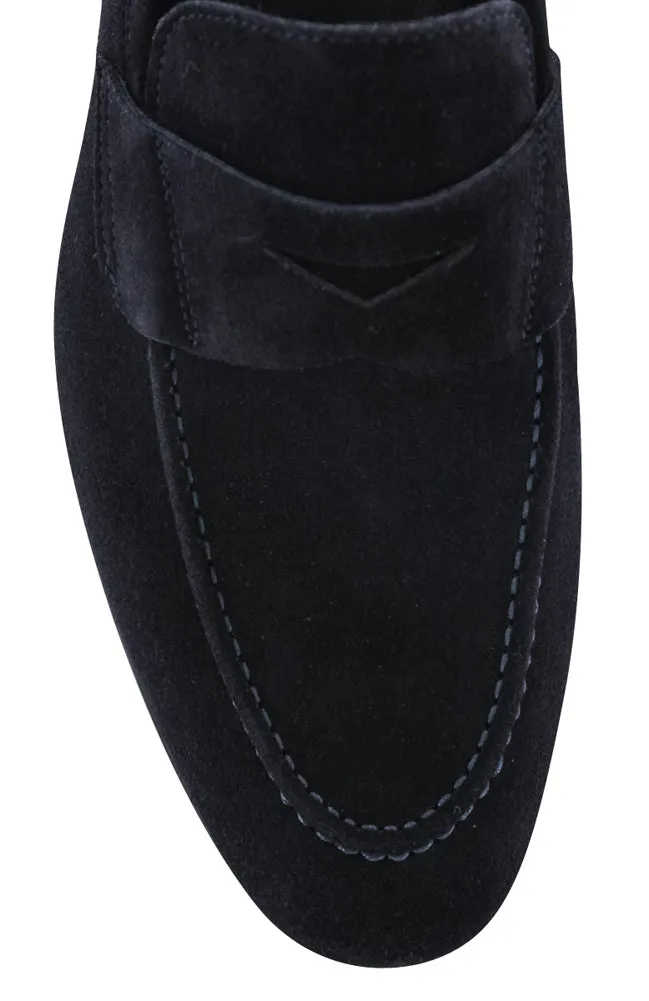 Adjustable Morning Breeze Fiori Di Lusso Dark Blue Penny Loafers