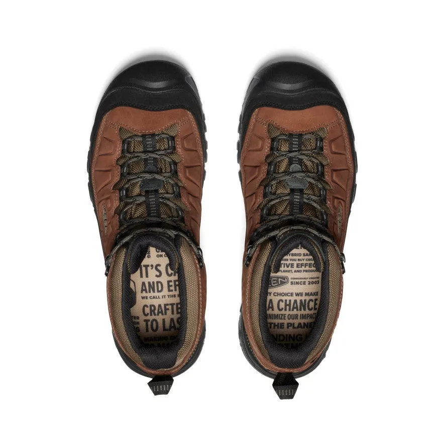 Storm Ready Supportive sole Men's Targhee IV Wide Waterproof Hiking Boot  |  Bison/Black