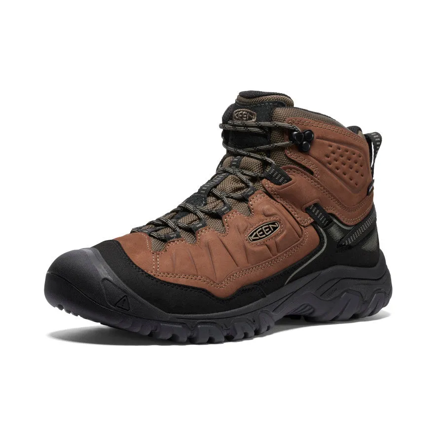 Supportive Men's Targhee IV Wide Waterproof Hiking Boot  |  Bison/Black