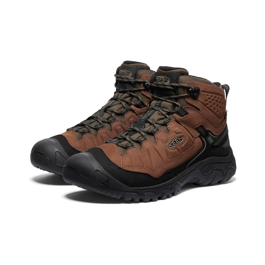 Flexible Boots Men's Targhee IV Wide Waterproof Hiking Boot  |  Bison/Black