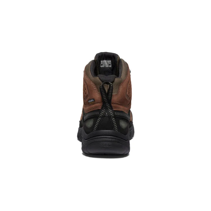 Men's Targhee IV Wide Waterproof Hiking Boot  |  Bison/Black Resistant to wear Outdoor Flexibility