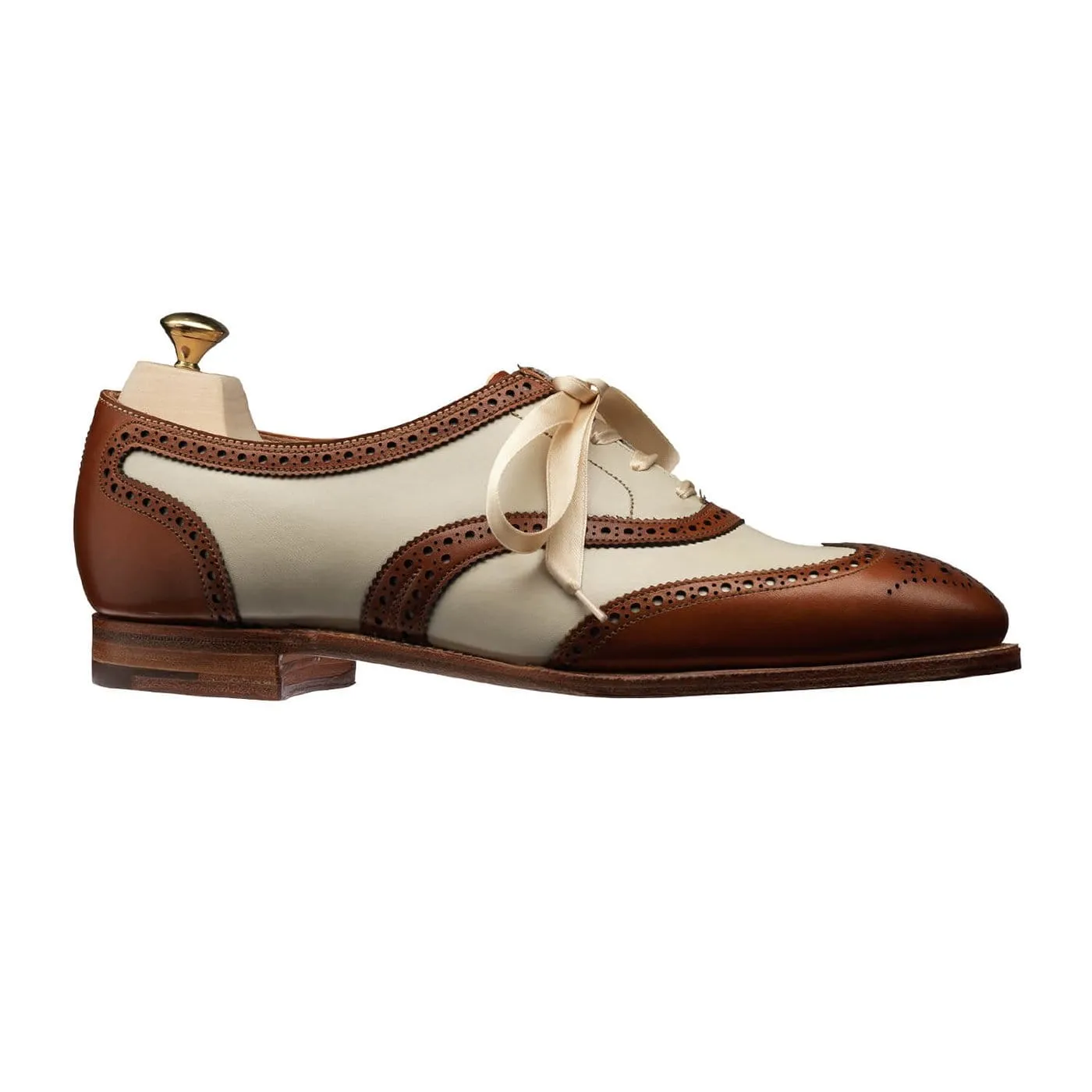 Comfort Cushion Alice Tan & Ivory Burnished Calf