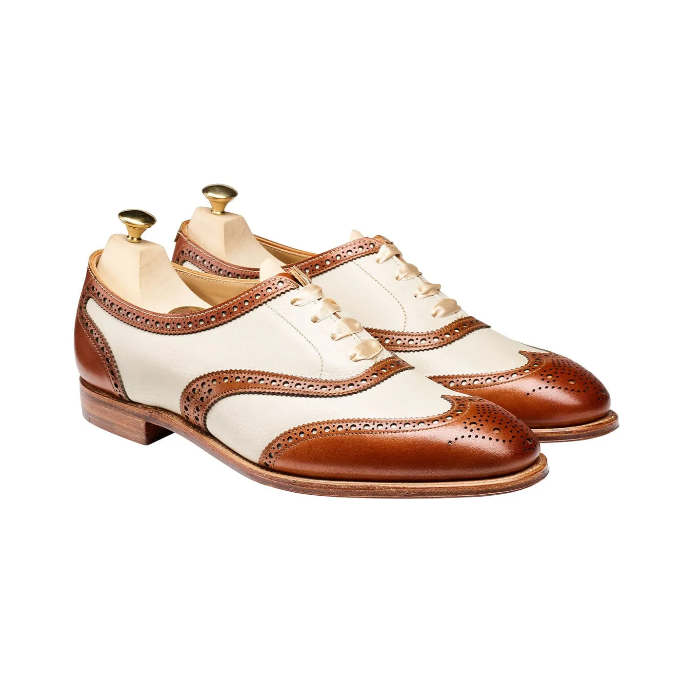 Alice Tan & Ivory Burnished Calf Breathable mesh