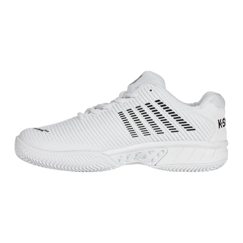 K-Swiss Hypercourt Express 2 HB Tennis Shoes (Mens) - White/Black Low Top Sport Footwear