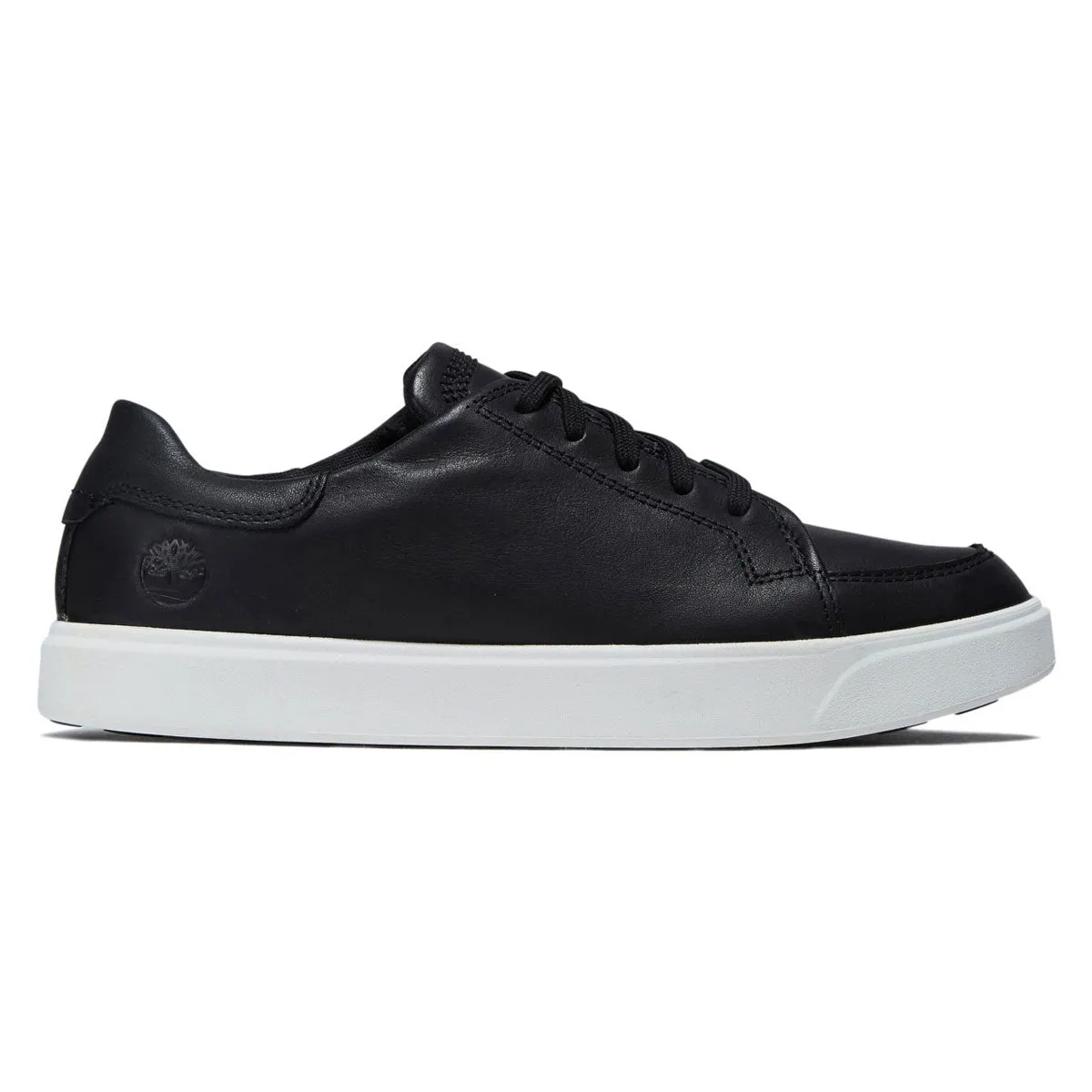 Timberland Emerson Street Low Lace Up Shoes - Black Full Grain Leather Upper